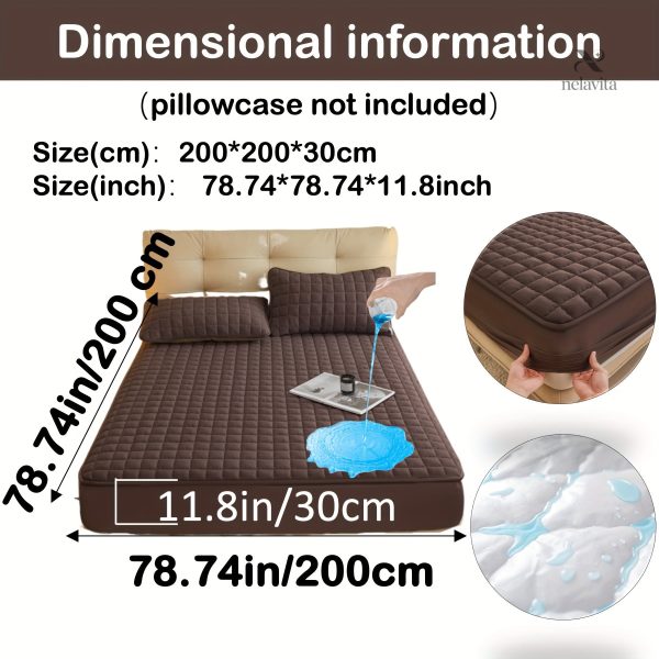 Protège-matelas matelassé imperméable grand bonnet - vue 70