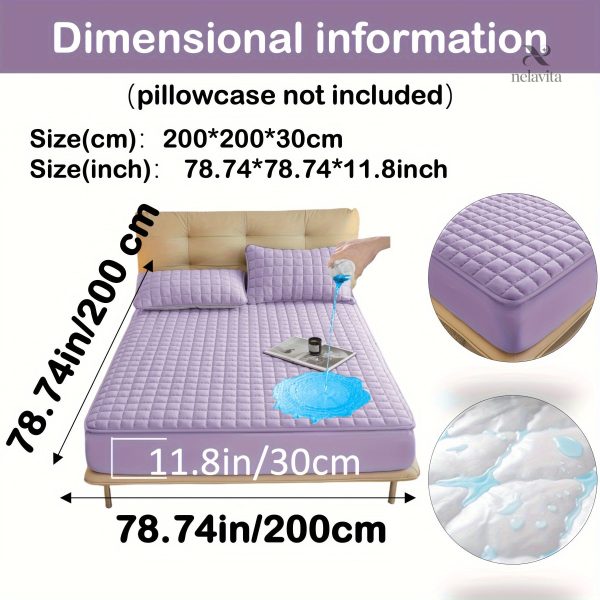 Protège-matelas matelassé imperméable grand bonnet - vue 71