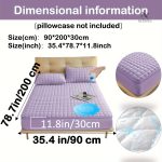 Protège-matelas matelassé imperméable grand bonnet - vue 72