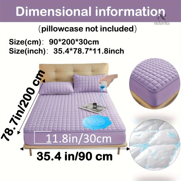 Protège-matelas matelassé imperméable grand bonnet - vue 72