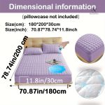 Protège-matelas matelassé imperméable grand bonnet - vue 73