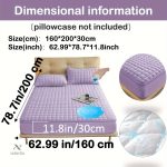 Protège-matelas matelassé imperméable grand bonnet - vue 76