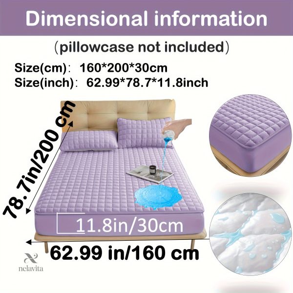 Protège-matelas matelassé imperméable grand bonnet - vue 76
