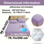 Protège-matelas matelassé imperméable grand bonnet - vue 77