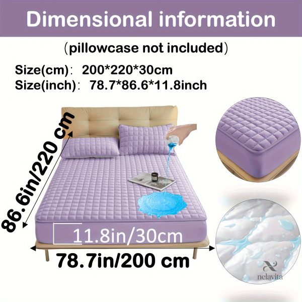 Protège-matelas matelassé imperméable grand bonnet - vue 77