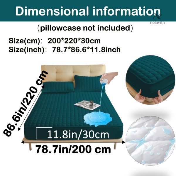 Protège-matelas matelassé imperméable grand bonnet - vue 81