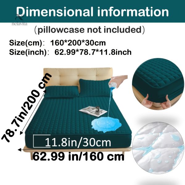 Protège-matelas matelassé imperméable grand bonnet - vue 82