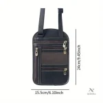 Protège passeport compact en cuir synthétique multi-compartiments