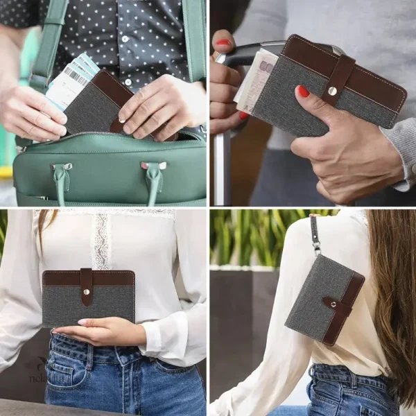 Design élégant en simili cuir pour ranger votre passeport