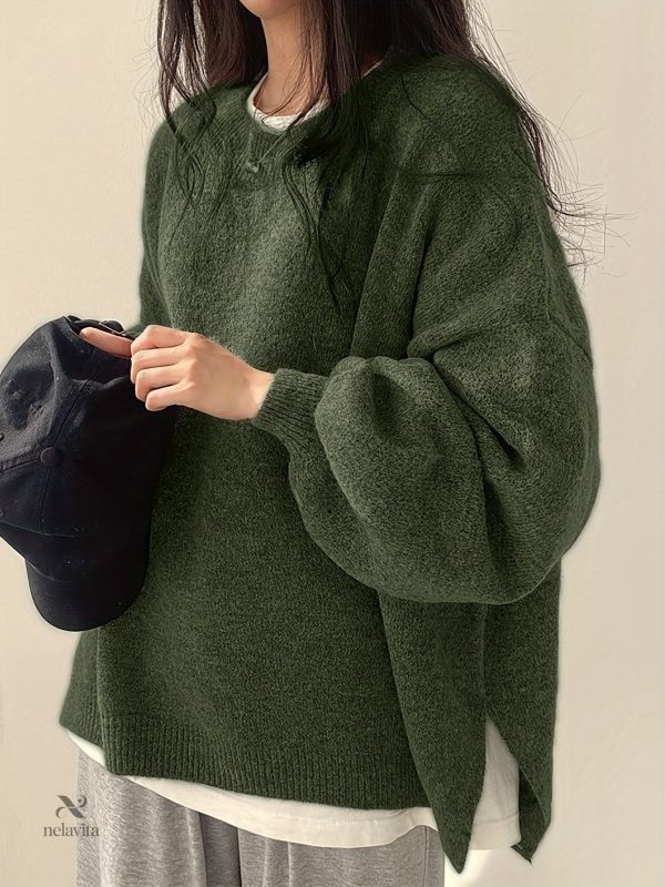 Pull manches longues, coupe moderne et tendance pour femmes