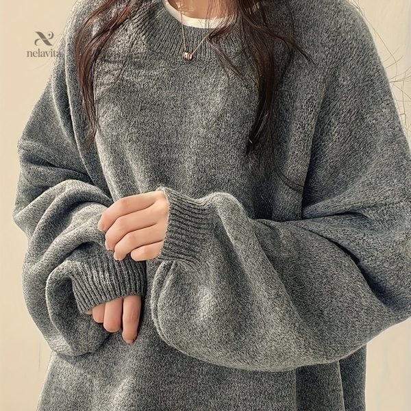 Pull col rond, parfait pour un look casual chic