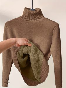 Pull fourré confortable et stylé
