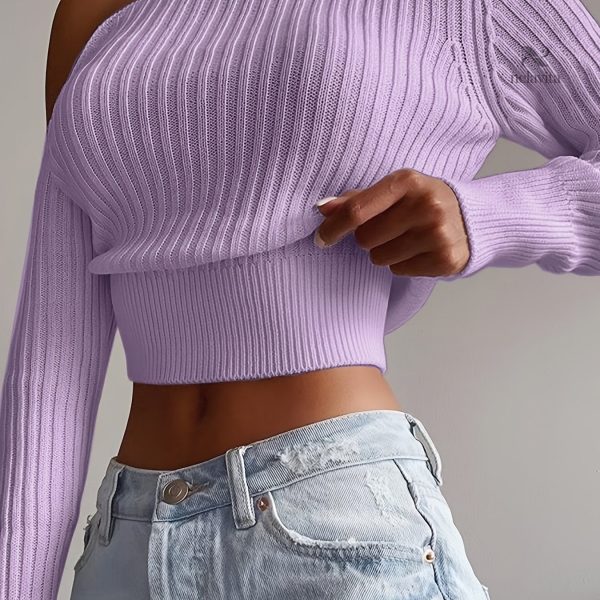 Pull tricoté femme, chic et dénudé