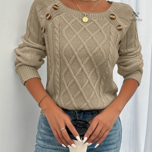 Pull Côtelé pour Femmes, Look Moderne