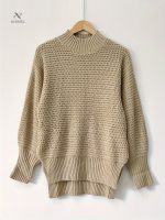 Pull Femme Coupe Asymétrique en Tricot