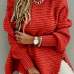 Pull Femme Chic en Tricot Uni