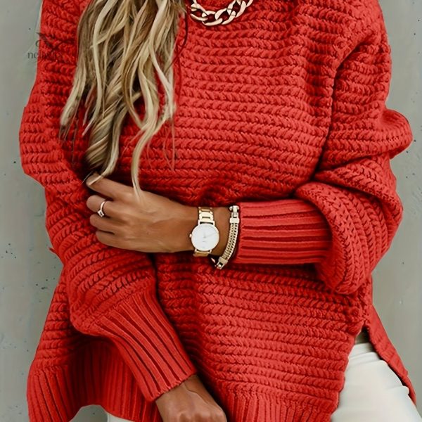 Pull Femme Chic en Tricot Uni