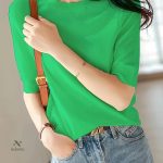 Pull tricoté à manches mi-longues, style décontracté - vue 3