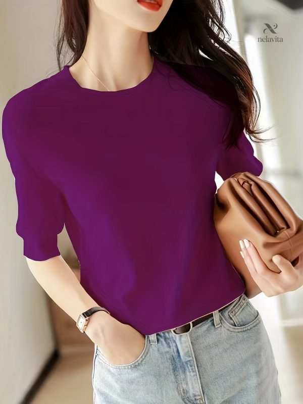 Pull à manches mi-longues, idéal pour un look casual