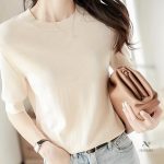Pull tricoté, style simple et moderne