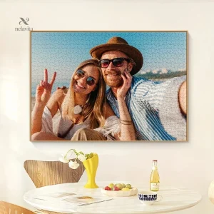 Puzzle en bois personnalisé 500/1000/1500/2000 pièces – Transformez votre photo en jeu unique et mémorable