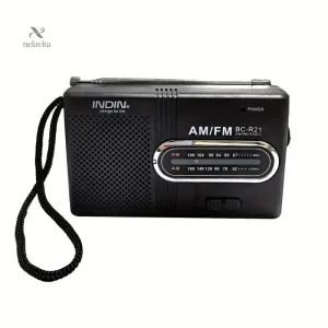 Radio Portable AM/FM à Piles avec Antenne Télescopique – Poste Radio de Poche Compact pour Voyage et Extérieur