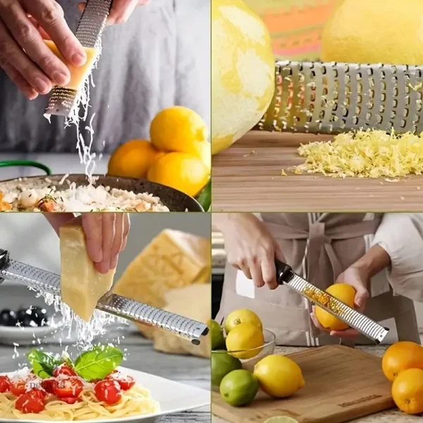 Ustensile de cuisine en acier pour un zeste parfait