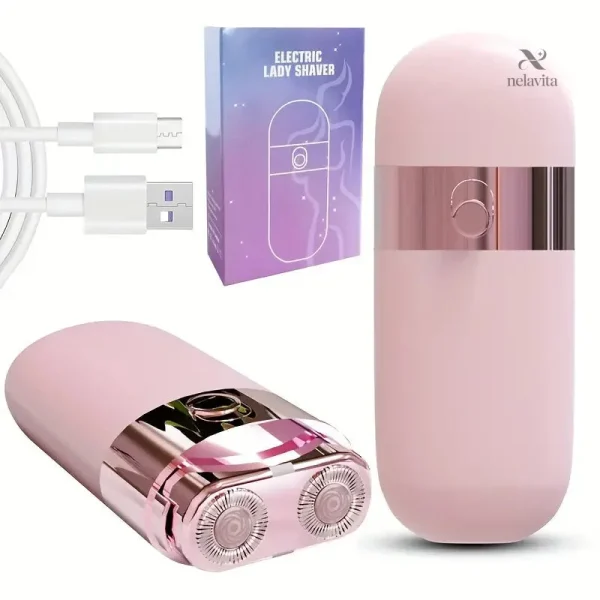 rasoir-electrique-femme-rechargeable-mini-rasoir-sans-dou-ptk6m5-1 Rasoir électrique femme rechargeable, épilateur doux et silencieux