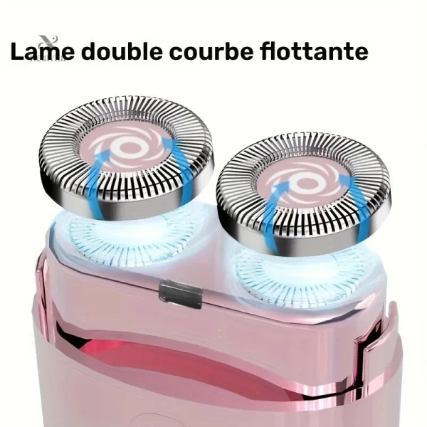 Mini rasoir sans douleur, design compact et facile à utiliser