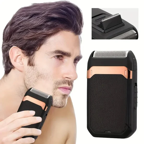 Rasoir électrique rechargeable pour homme avec tondeuse intégrée