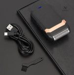 Rasoir électrique design moderne, idéal pour les hommes actifs