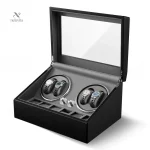 Remontoir automatique pour montres avec vitrine en verre