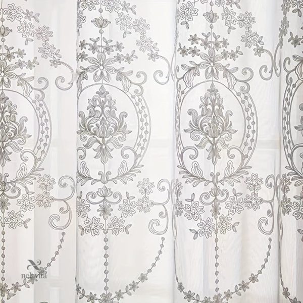 Tissu à motifs floraux pour fenêtres
