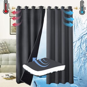Rideau épais pour protection contre le froid en hiver