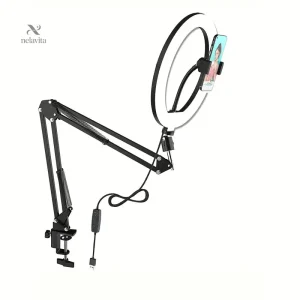 Ring Light pour selfies et tutoriels de maquillage sur smartphone