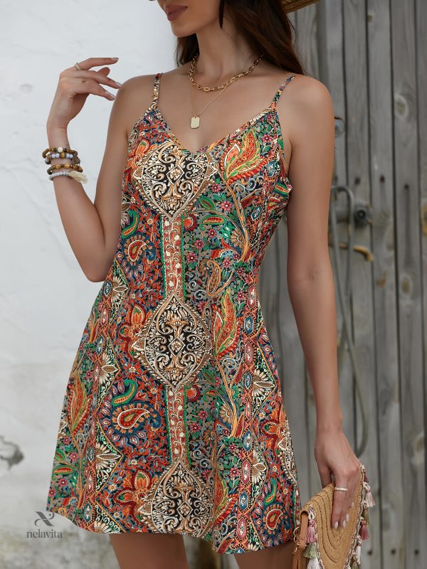 Robe Cami avec motifs, parfaite pour un style casual
