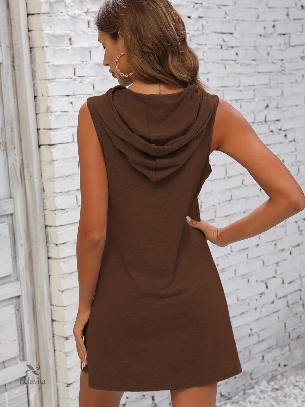 Robe à capuche casual, style décontracté