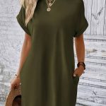 Robe à manches courtes, combinaison parfaite de confort et style