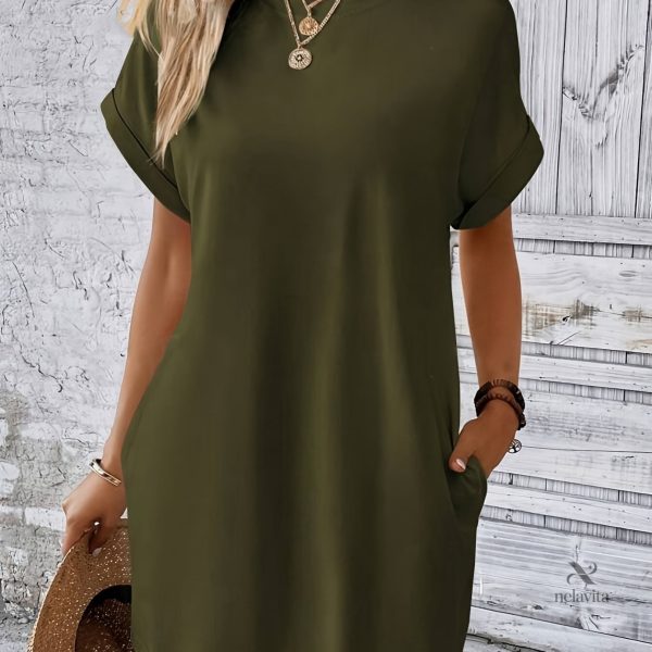 Robe à manches courtes, combinaison parfaite de confort et style