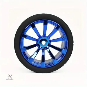 Jante bleue pour roue de voiture RC, performance améliorée