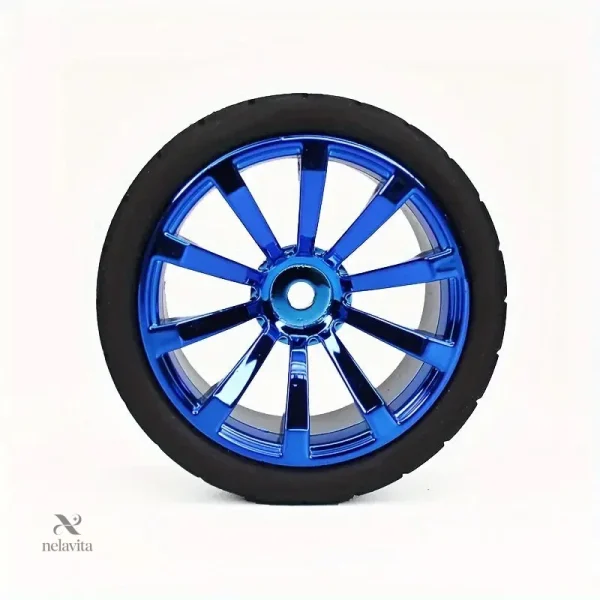 Jante bleue pour roue de voiture RC, performance améliorée