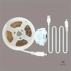 Ruban LED avec Détecteur de Mouvement – Éclairage Automatique USB 5V pour Placard, Escalier ou Couloir