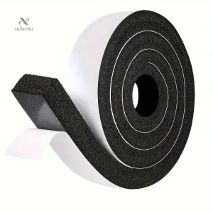 Ruban mousse adhésif noir pour isolation et étanchéité