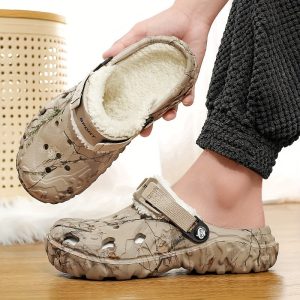 Sabot d'hiver chaud pour homme - Doublure en polaire