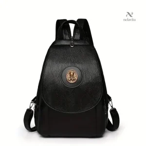 Sac à dos décontracté cuir vegan – Mode, confort et rangement optimisé