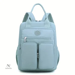 Sac à dos femme élégant beige – Design minimaliste, multi-poches et grande capacité