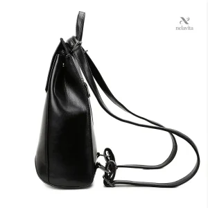 Sac à dos femme cuir noir élégant et pratique