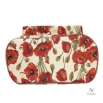 Sac à dos brodé fleuri avec détails en cuir