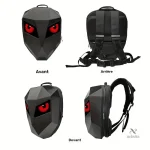 Sac à dos gamer 3D avec yeux LED rouges