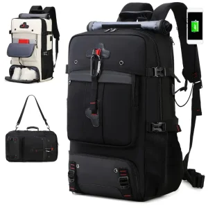 Sac à dos randonnée multifonction Grande capacité, port USB intégré et design moderne